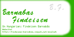barnabas findeisen business card